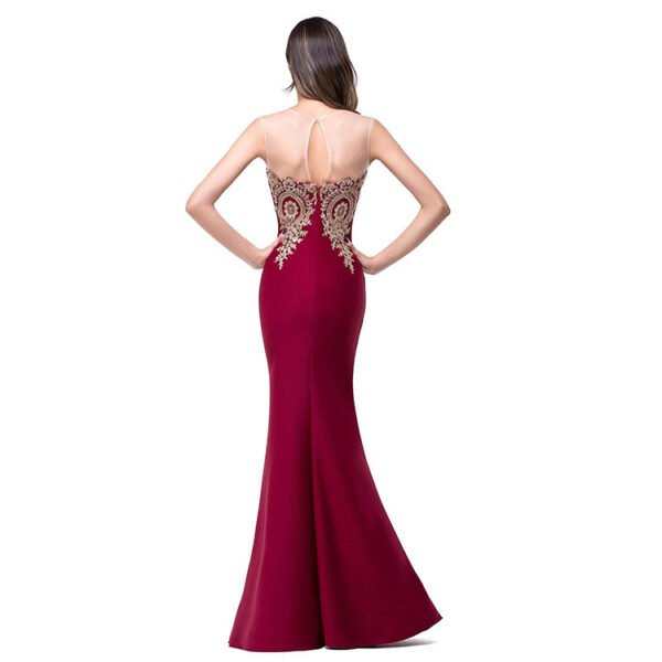 Amazon Europe dress sexy back hollow applique package hip dress fishtail skirt female perspective - Image 8